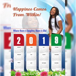 Sandra Malope's 2019 Calendar Design