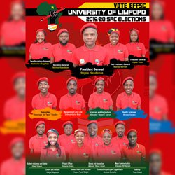 EFFSC University Of Limpopo 2019/20 SRC Calendar