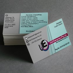 Uriel Enterprizes Business Card Design