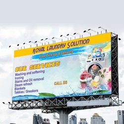 Royal Laundry Solution Billboard Design