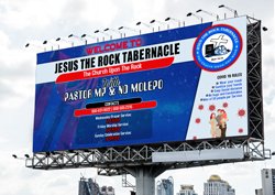 Jesus The Rock Tabernacle Bilboard Design