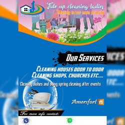 Tide Up Cleaning Ladies Posters