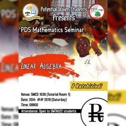 Potential Driven Students Mathematics Seminar Poster