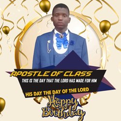 Apostol Of Class Birthday Poster